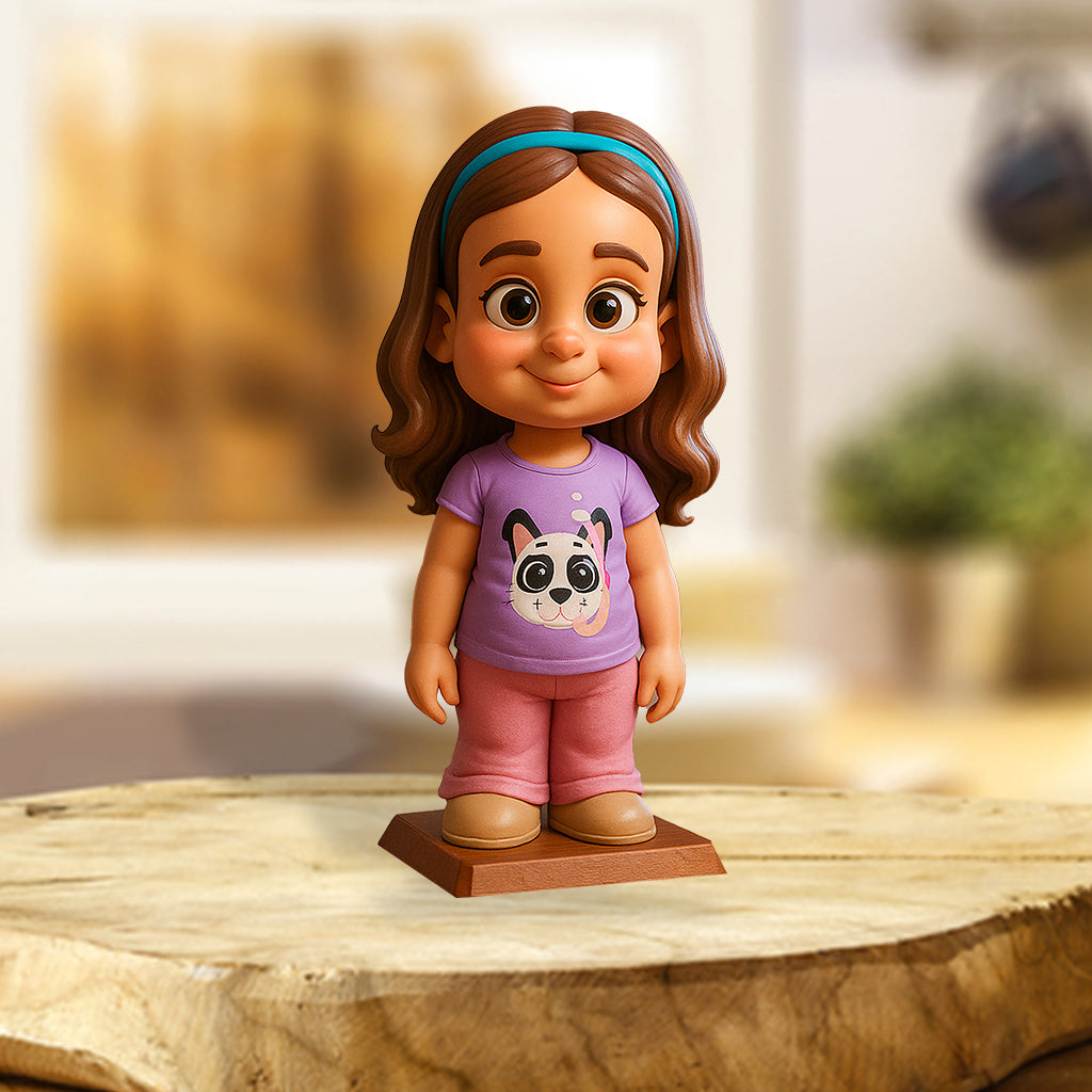 Funny Gift Cartoonish Exaggerated Mascot Style - Personalized Kid Custom Shaped Acrylic Plaque