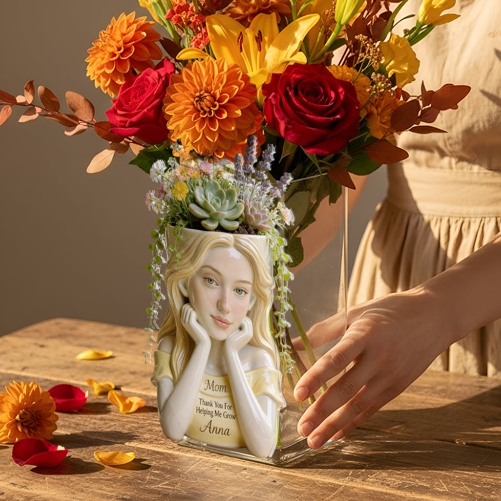 I Love You Mom - Personalized Mother Acrylic Pot