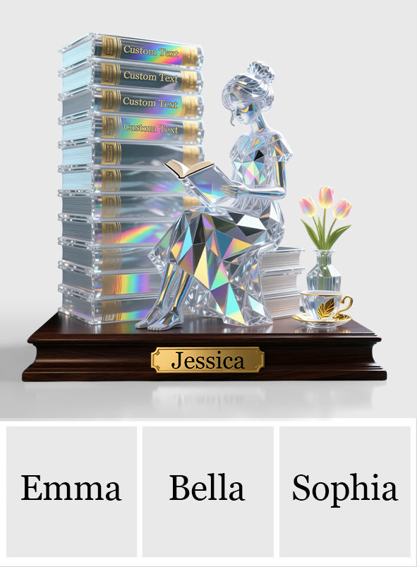 Perfect Gift For Book Lovers - Personalized Book Custom Shaped Acrylic Plaque