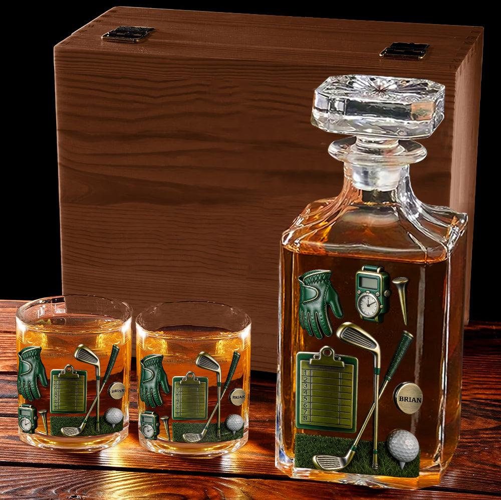 Golf is A Good Walk Spoiled - Personalized Golf Whiskey Glass