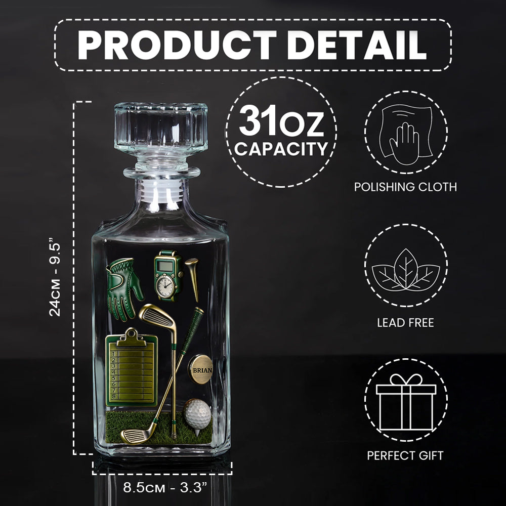 Golf is A Good Walk Spoiled - Personalized Golf Whiskey Glass