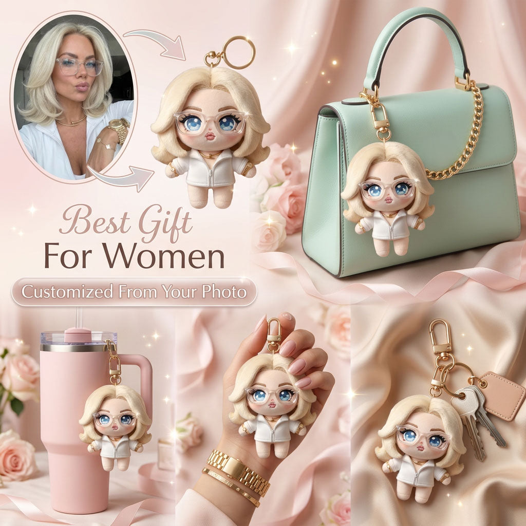 Hot Girl Water's Club, Geschenk für Frauen - Personalisierter Selbstliebe Becher mit Plüschanhänger