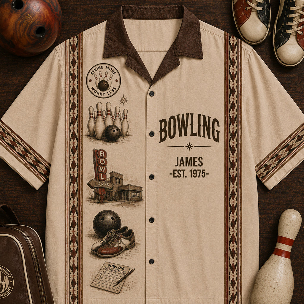 Lucky Bowling Shirt - Personalized Bowling Hawaiian Shirt