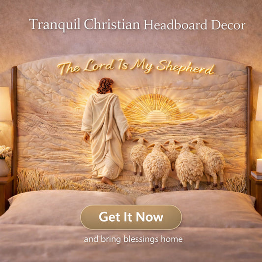 Je suis toujours avec toi - Housse de tête de lit chrétienne personnalisée