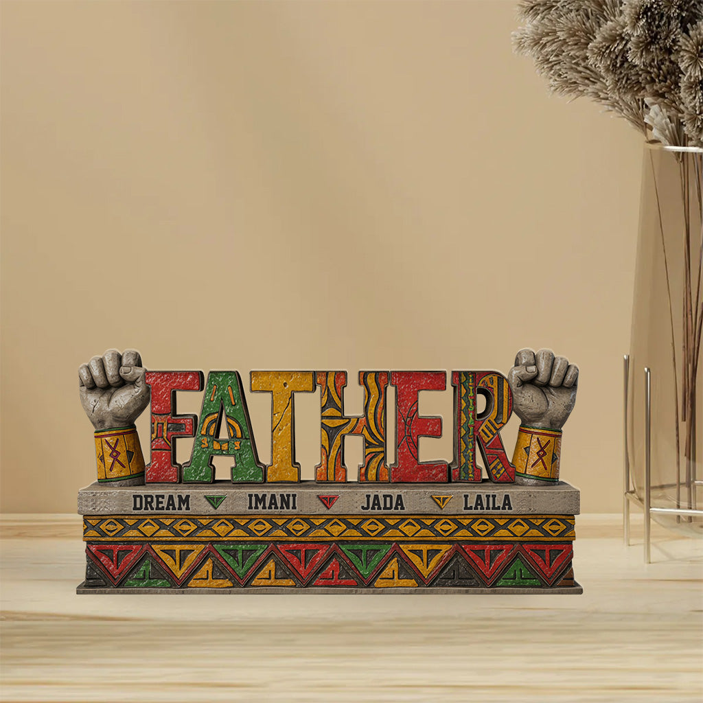 Dope Black Dad - Personalized Father Custom Shaped Acrylic Plaque