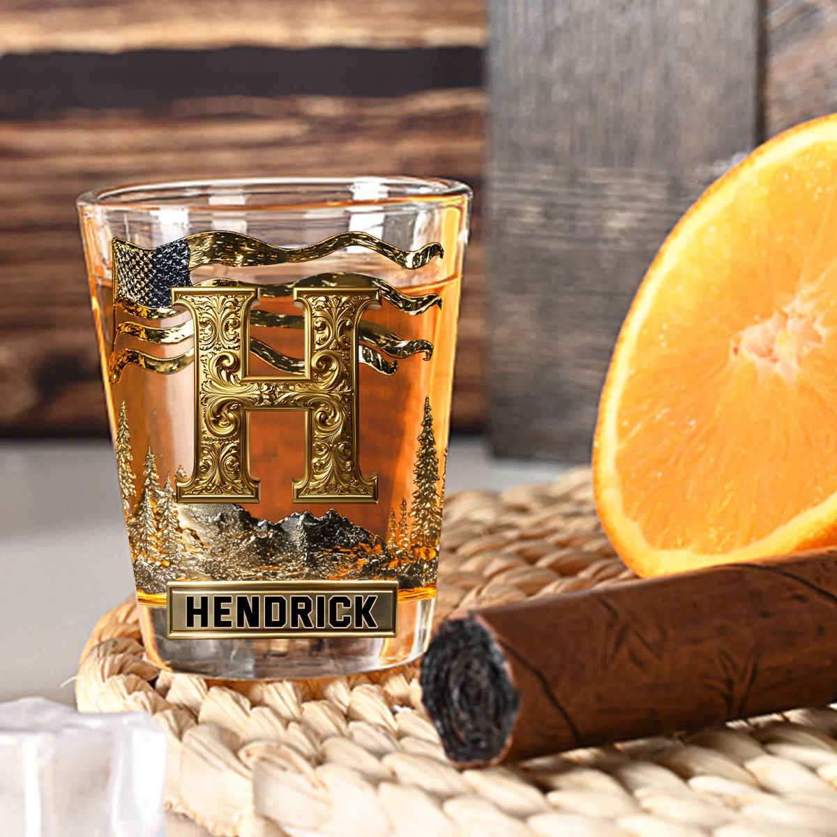 Custom Initial For Alcohol Lovers - Personalized Alcoholic beverage Shot Glasses Set