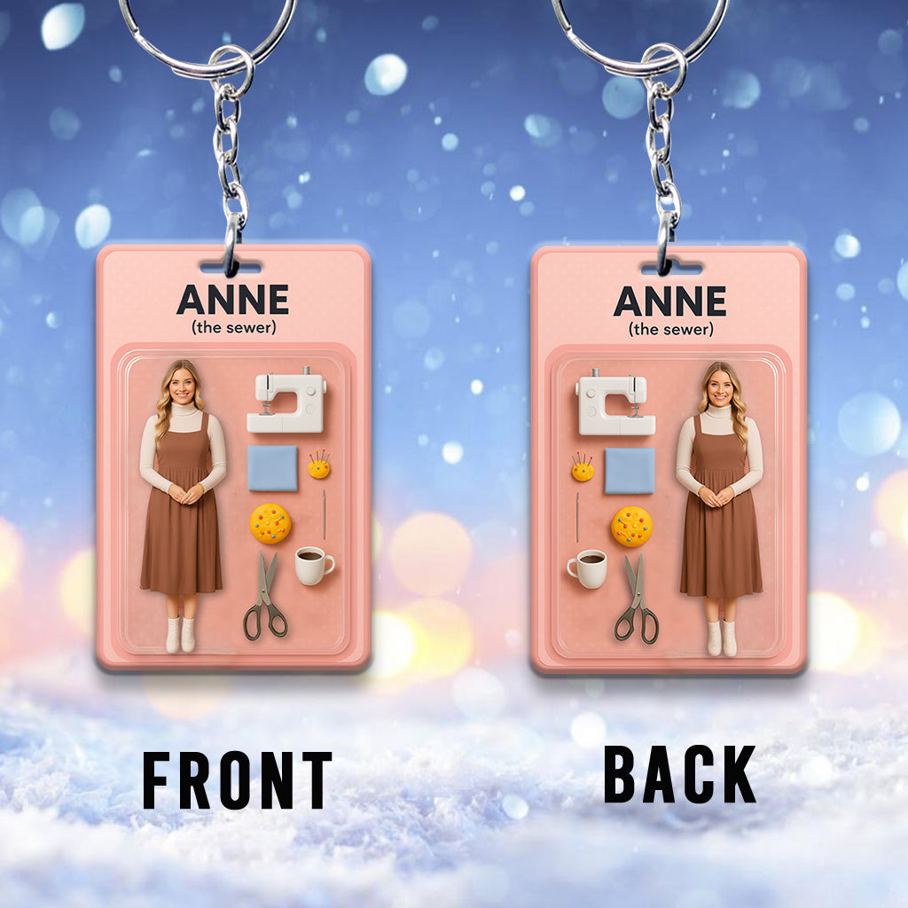 Custom Figure From Photo - Personalized Sewing Keychain