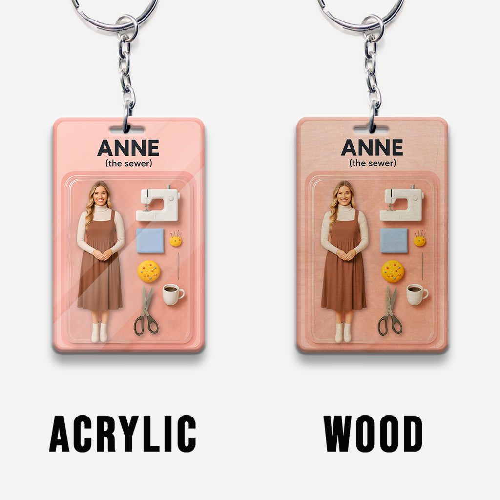 Custom Figure From Photo - Personalized Sewing Keychain