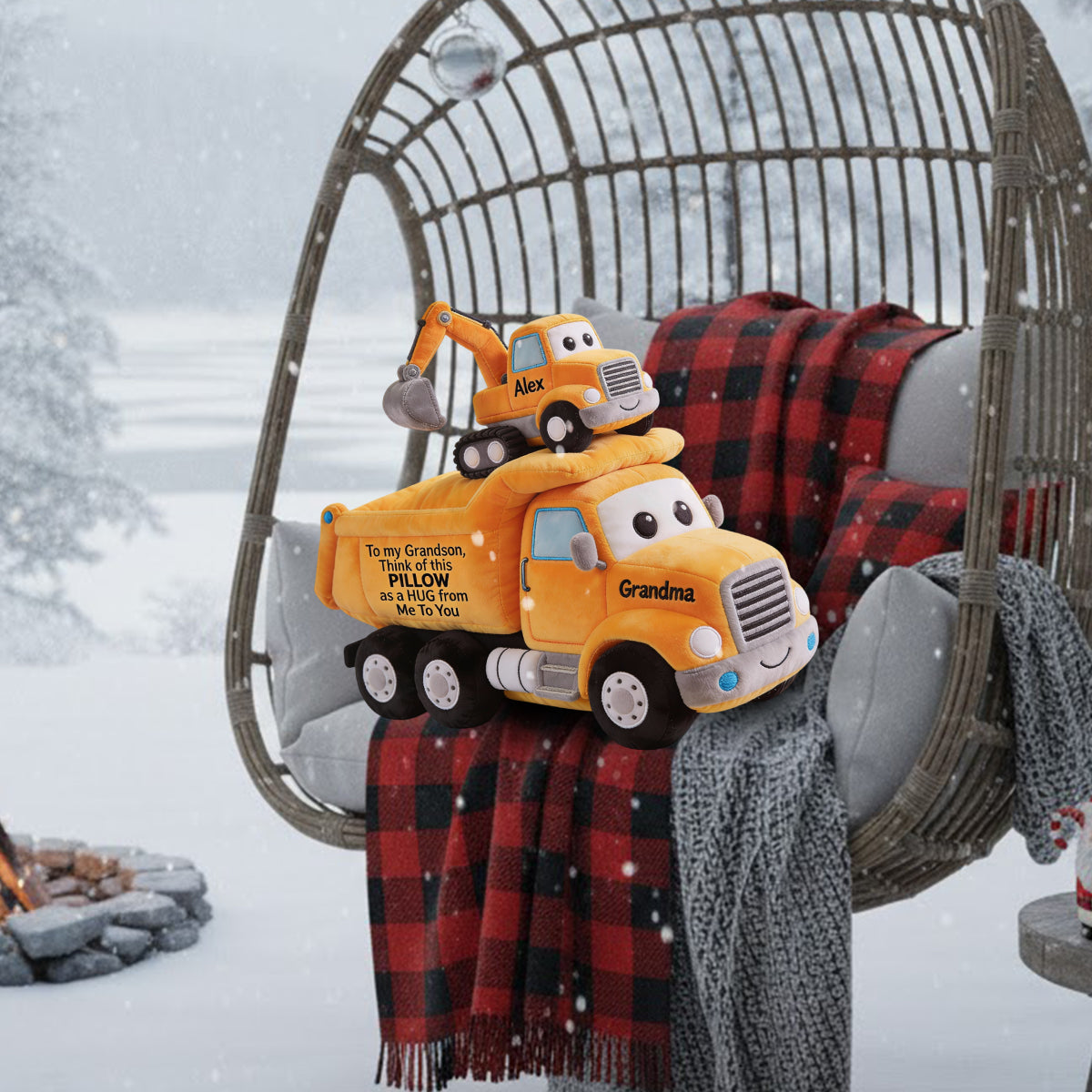 Gifts For Kids - Personalized Kid Faux Fur Shaped Pillow