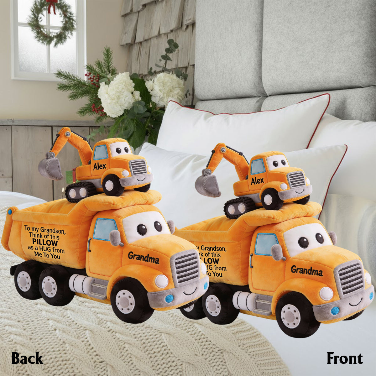 Gifts For Kids - Personalized Kid Faux Fur Shaped Pillow