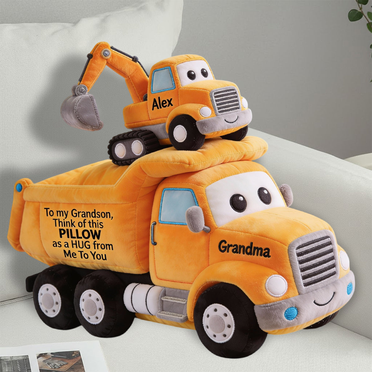 Gifts For Kids - Personalized Kid Faux Fur Shaped Pillow