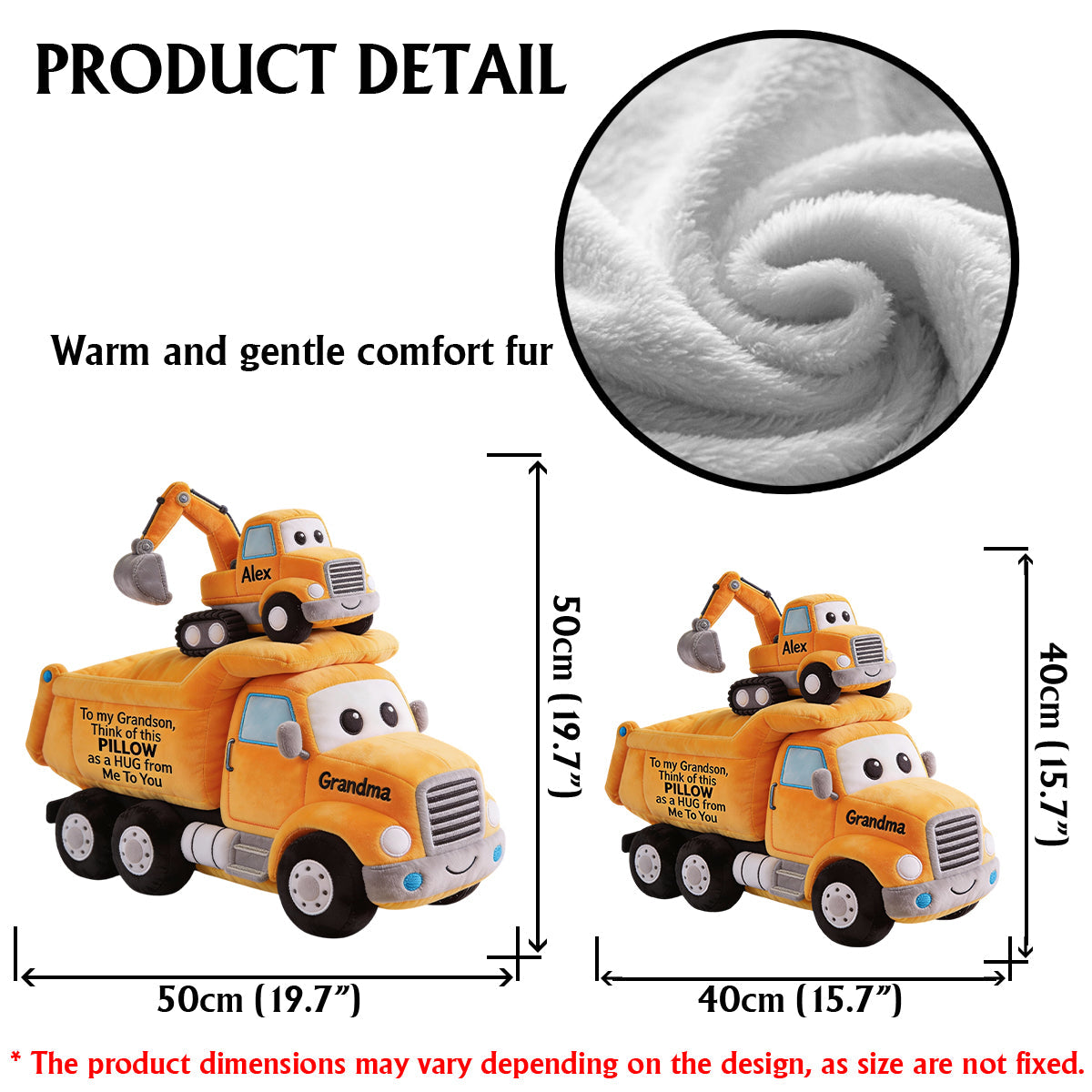 Gifts For Kids - Personalized Kid Faux Fur Shaped Pillow