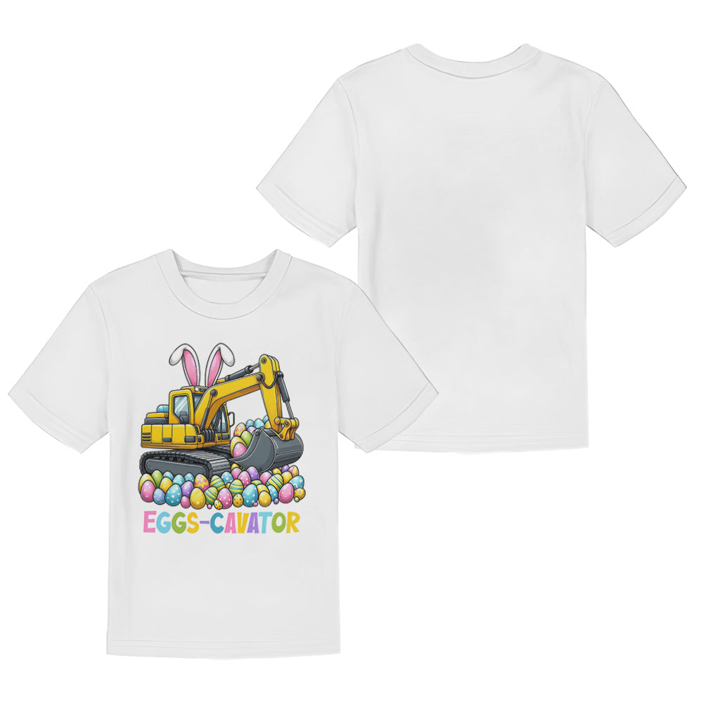 Eggs-Cavator - Personalized Kid T-shirt & Shorts