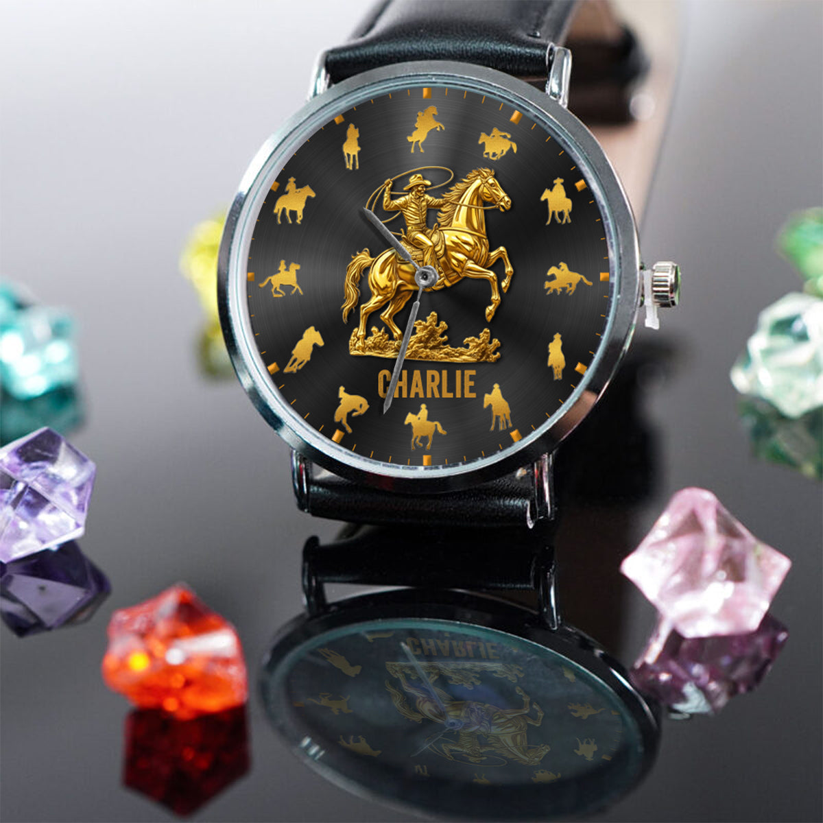 Horse Riding Rodeo - Personalized Horse Hand Watch