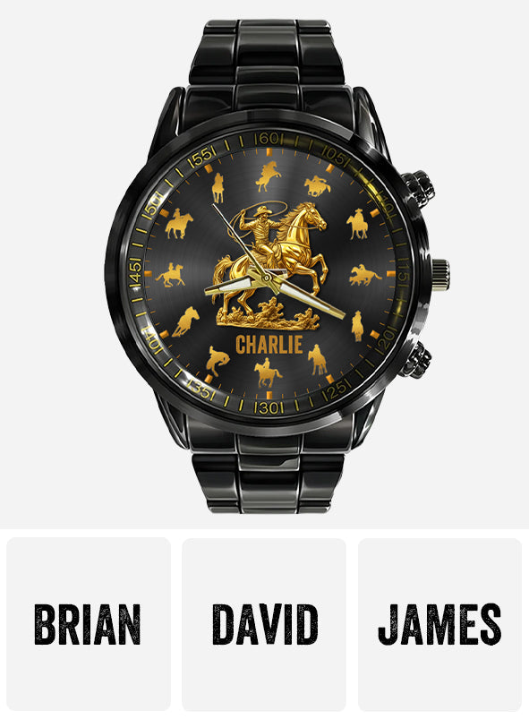 Horse Riding Rodeo - Personalized Horse Hand Watch