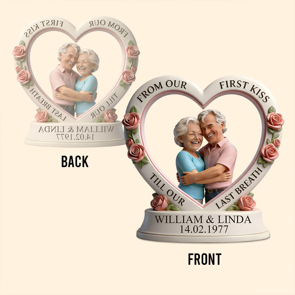 TILL OUR LAST BREATH - Personalized Couple Custom Shaped Acrylic Plaque