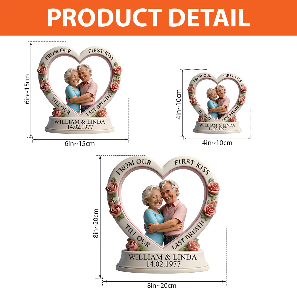 TILL OUR LAST BREATH - Personalized Couple Custom Shaped Acrylic Plaque