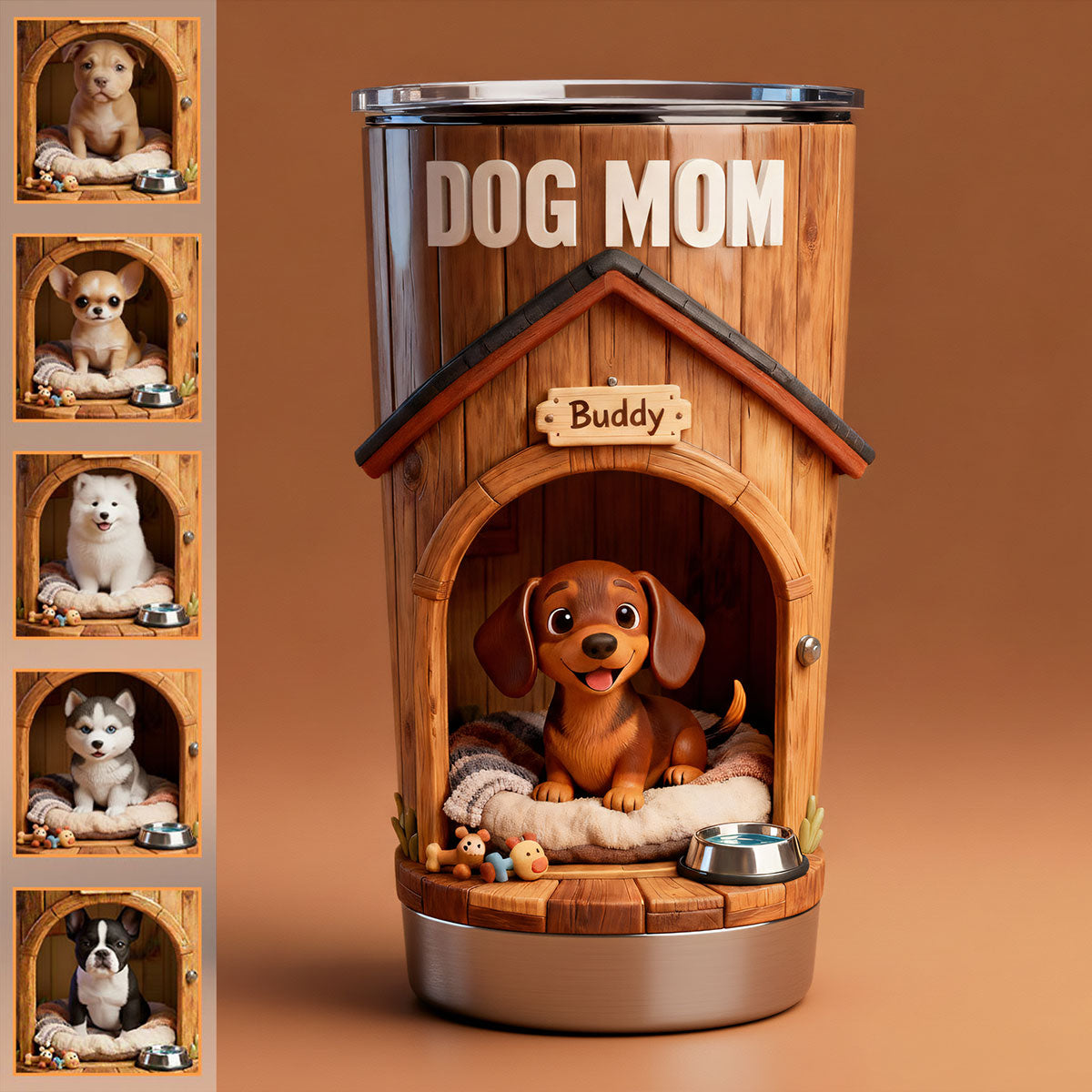 Dog Mom/ Dog Dad - Personalized Dog Tumbler