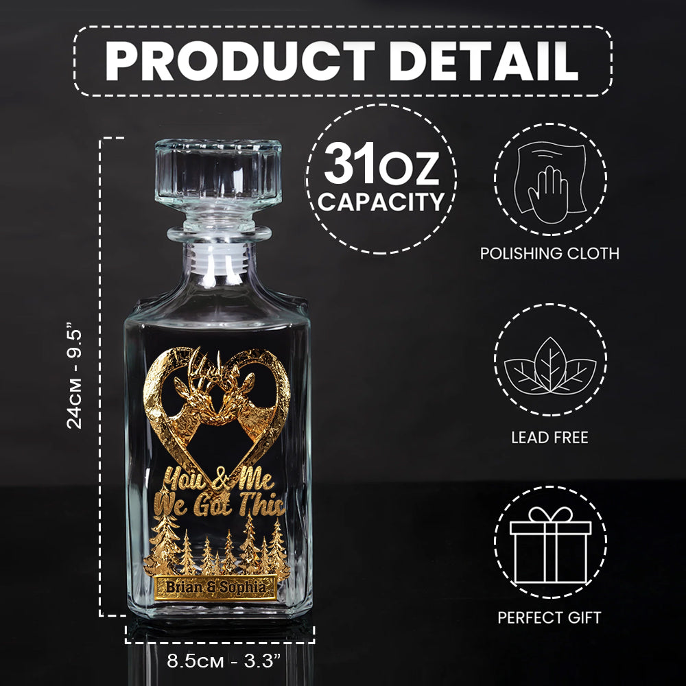 Toi et moi, on gère ! - Verre à whisky de chasse personnalisé