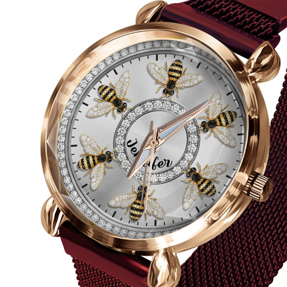 Love Bees - Personalized Bee Women Hand Watch