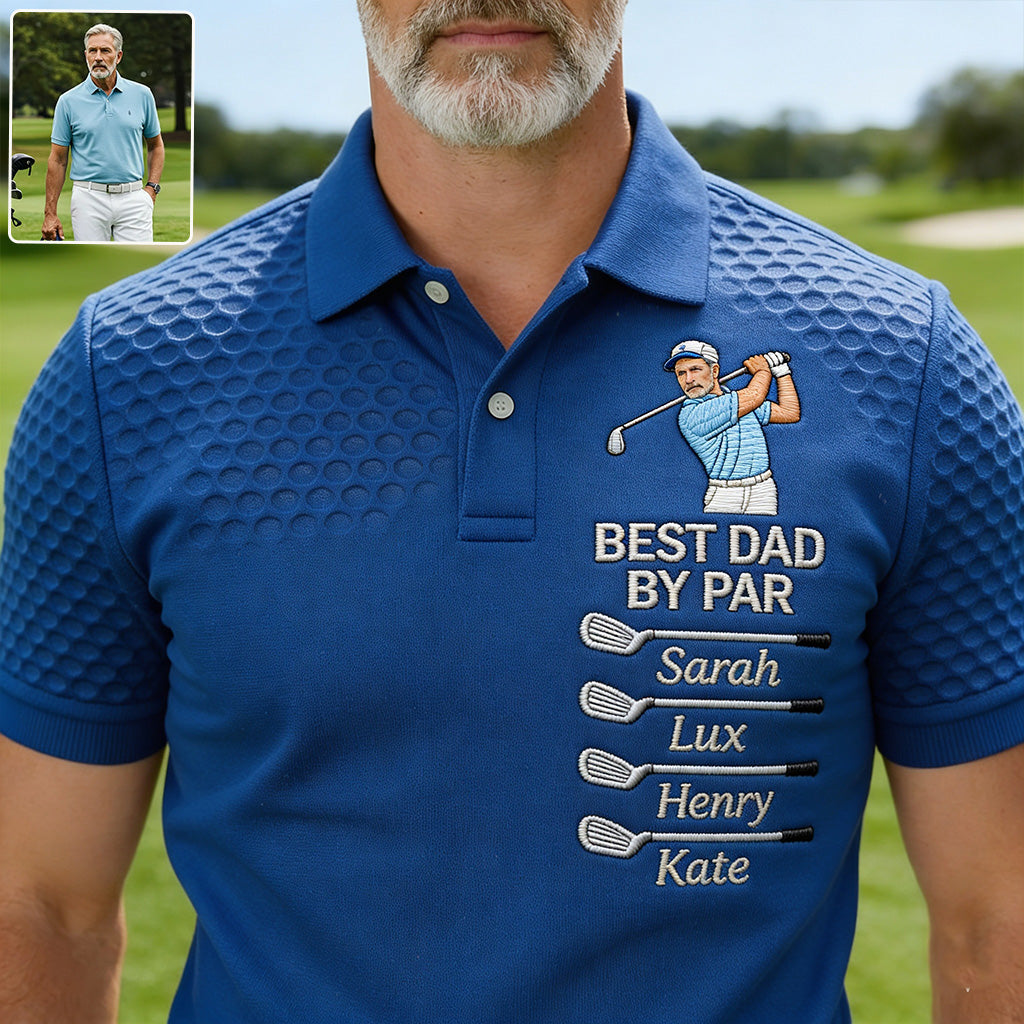 Bester Papa - Personalisierte Golf Polo-Shirt