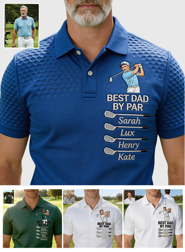 Bester Papa - Personalisierte Golf Polo-Shirt