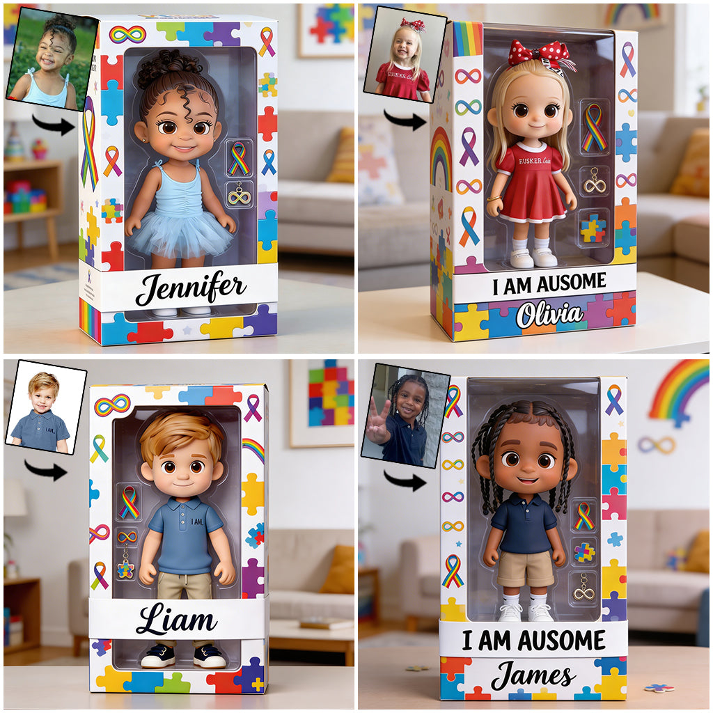 Autism Awareness Toy Style - Personalized Autism Awareness Custom Shaped Acrylic Plaque