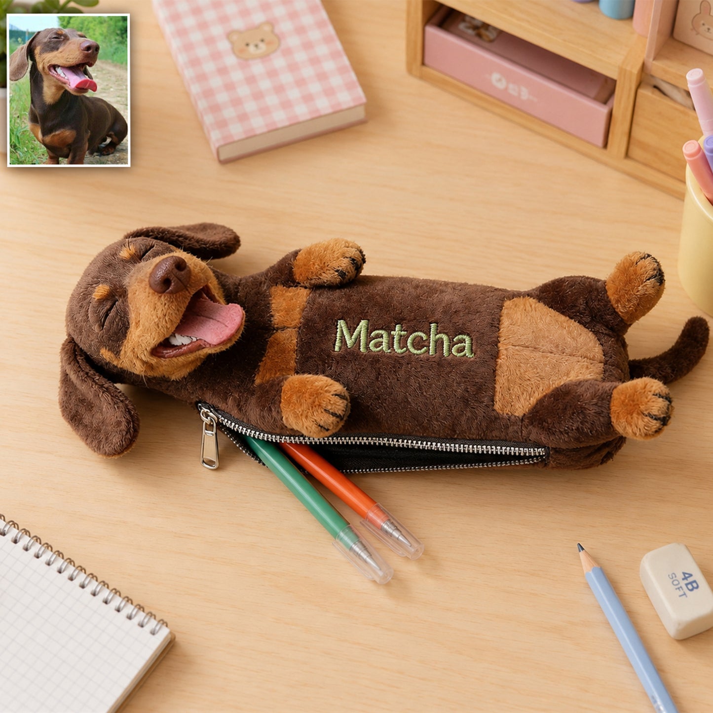 Always By My Side - Personalized Dog Plush Pouch