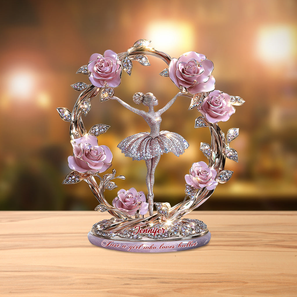 Just A Girl Who Loves Ballet - Personalized Ballet Custom Shaped Acrylic Plaque