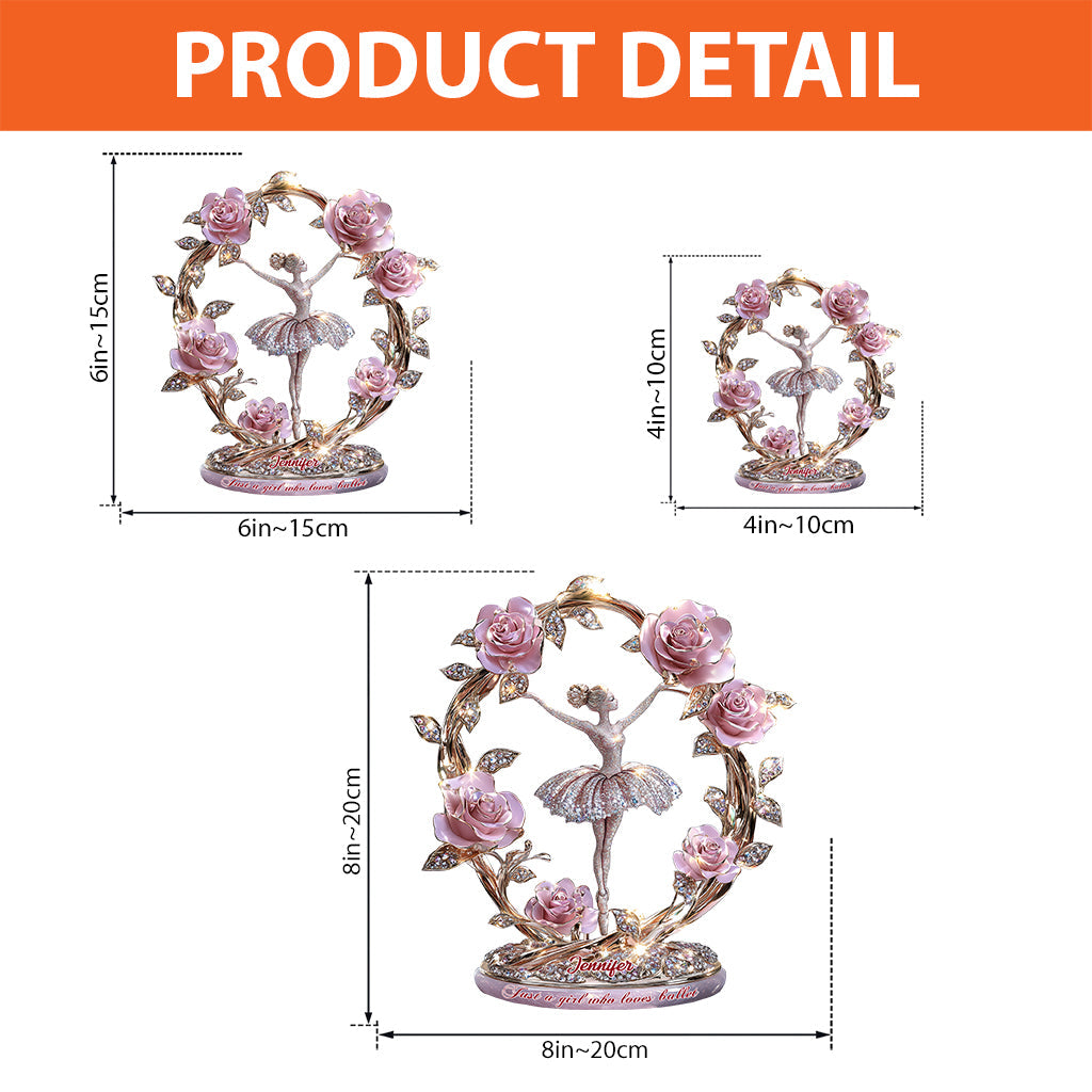 Just A Girl Who Loves Ballet - Personalized Ballet Custom Shaped Acrylic Plaque