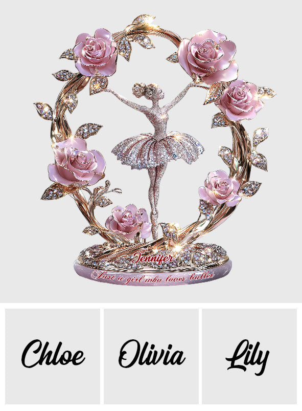 Just A Girl Who Loves Ballet - Personalized Ballet Custom Shaped Acrylic Plaque