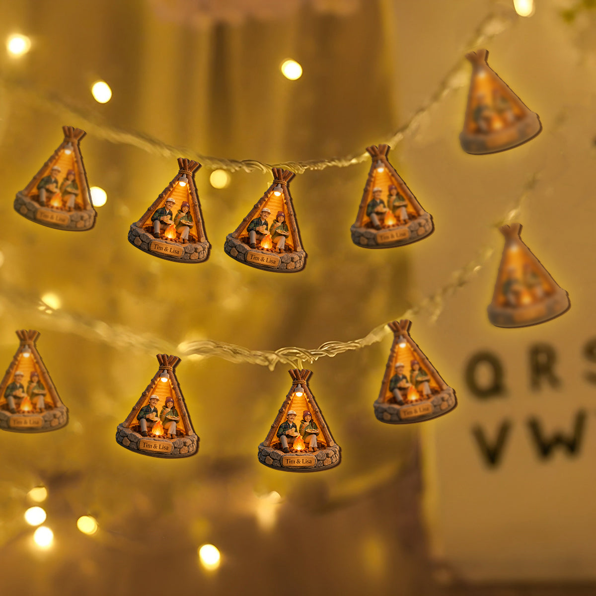 Einzigartige Campingdekoration, individuell aus jedem Foto - Personalisierte Campinglichter