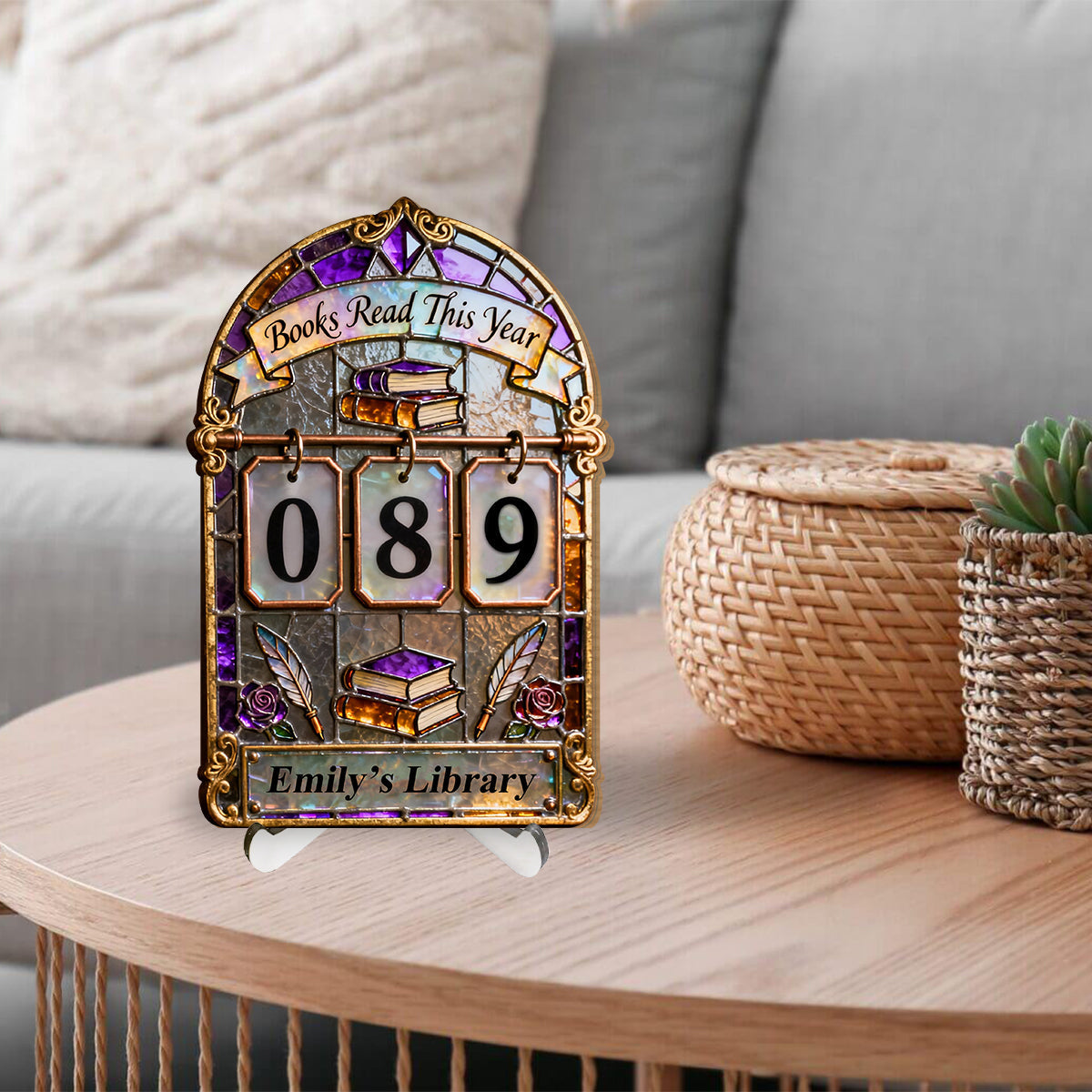 Buch-Tracker – Personalisierte, austauschbare Buchplakette