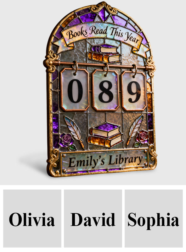 Buch-Tracker – Personalisierte, austauschbare Buchplakette
