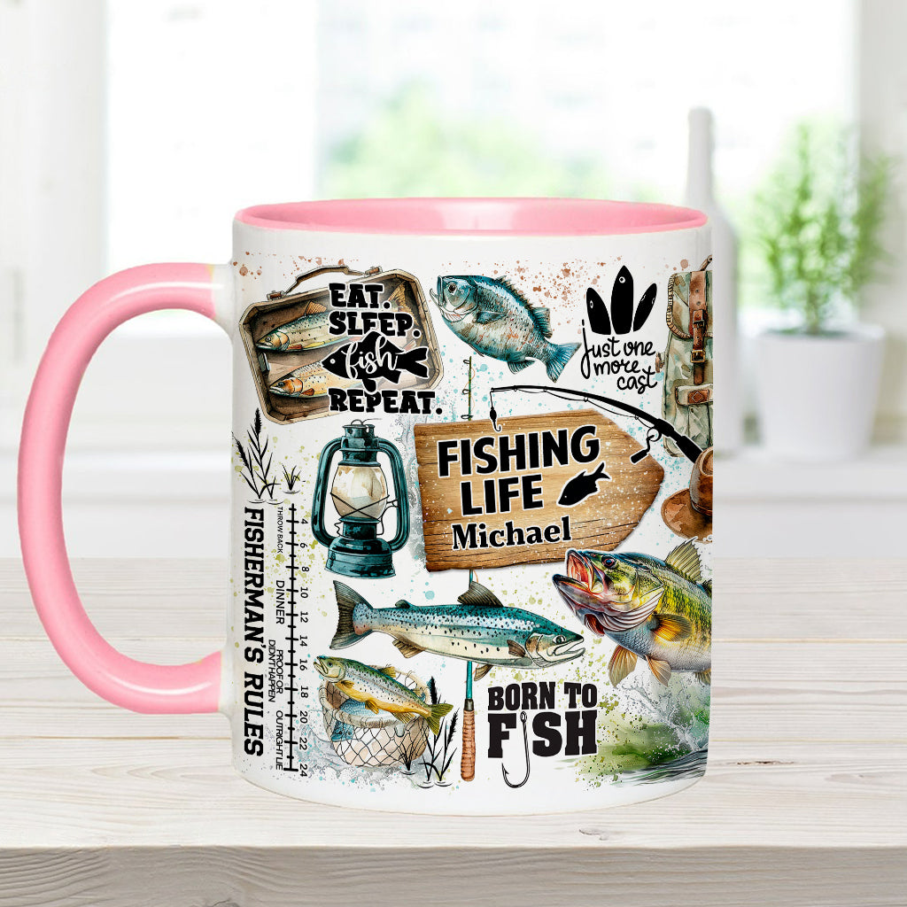 Nur noch ein Wurf - Personalisierter Angelbecher