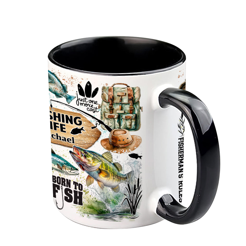 Nur noch ein Wurf - Personalisierter Angelbecher