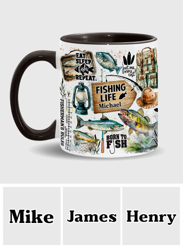 Nur noch ein Wurf - Personalisierter Angelbecher