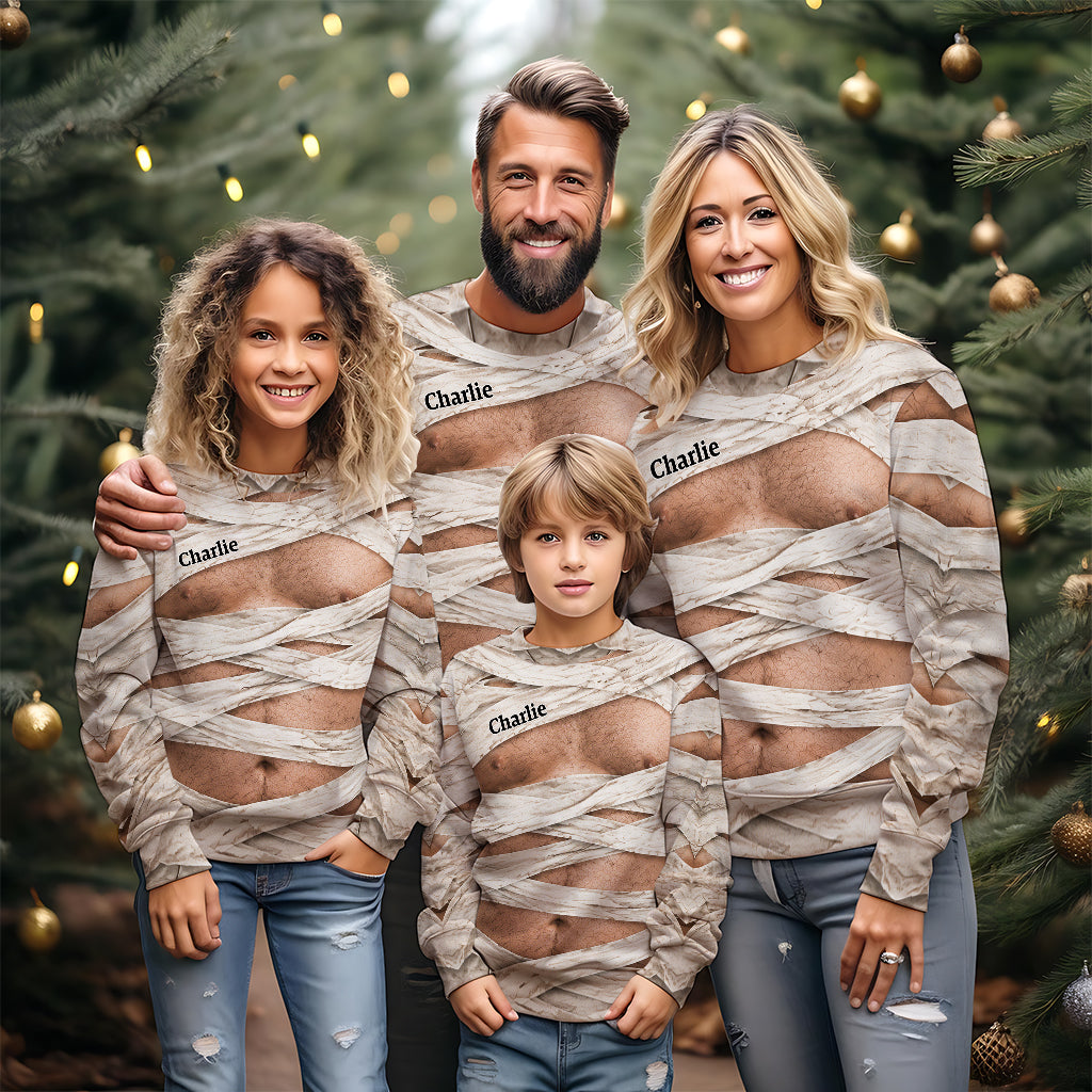 Funny Spooky - Personalized Halloween Ugly Sweater