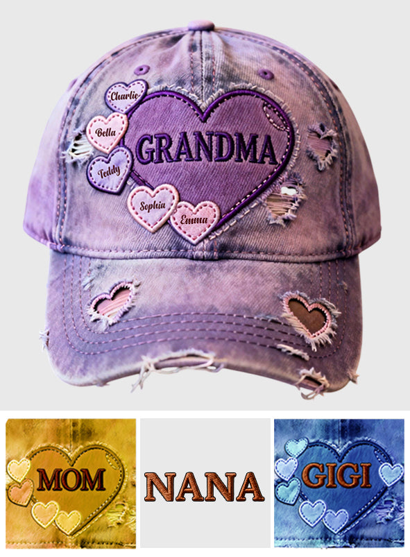 Grandma's Hearts - Personalized Grandma Classic Cap
