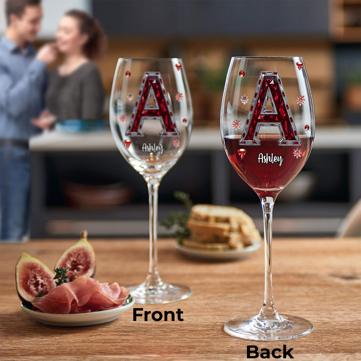 Love Wine - Personalized Wine Wine Glass With Long Stem