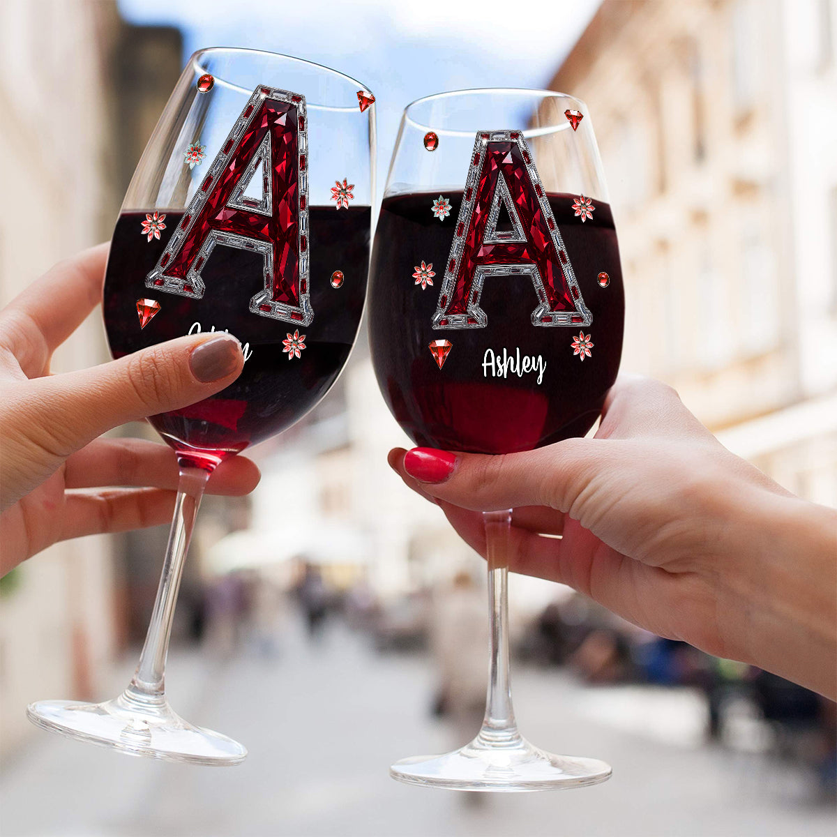 Love Wine - Personalized Wine Wine Glass With Long Stem