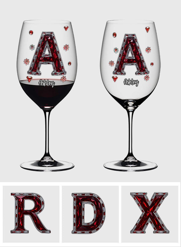 Love Wine - Personalized Wine Wine Glass With Long Stem