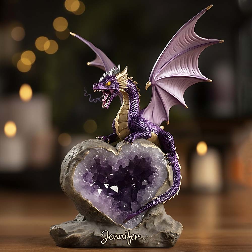 Amethyst Style Dragon - Personalized Dragon Custom Shaped Acrylic Plaque