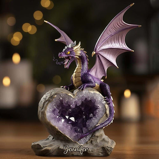 Amethyst Style Dragon - Personalized Dragon Custom Shaped Acrylic Plaque