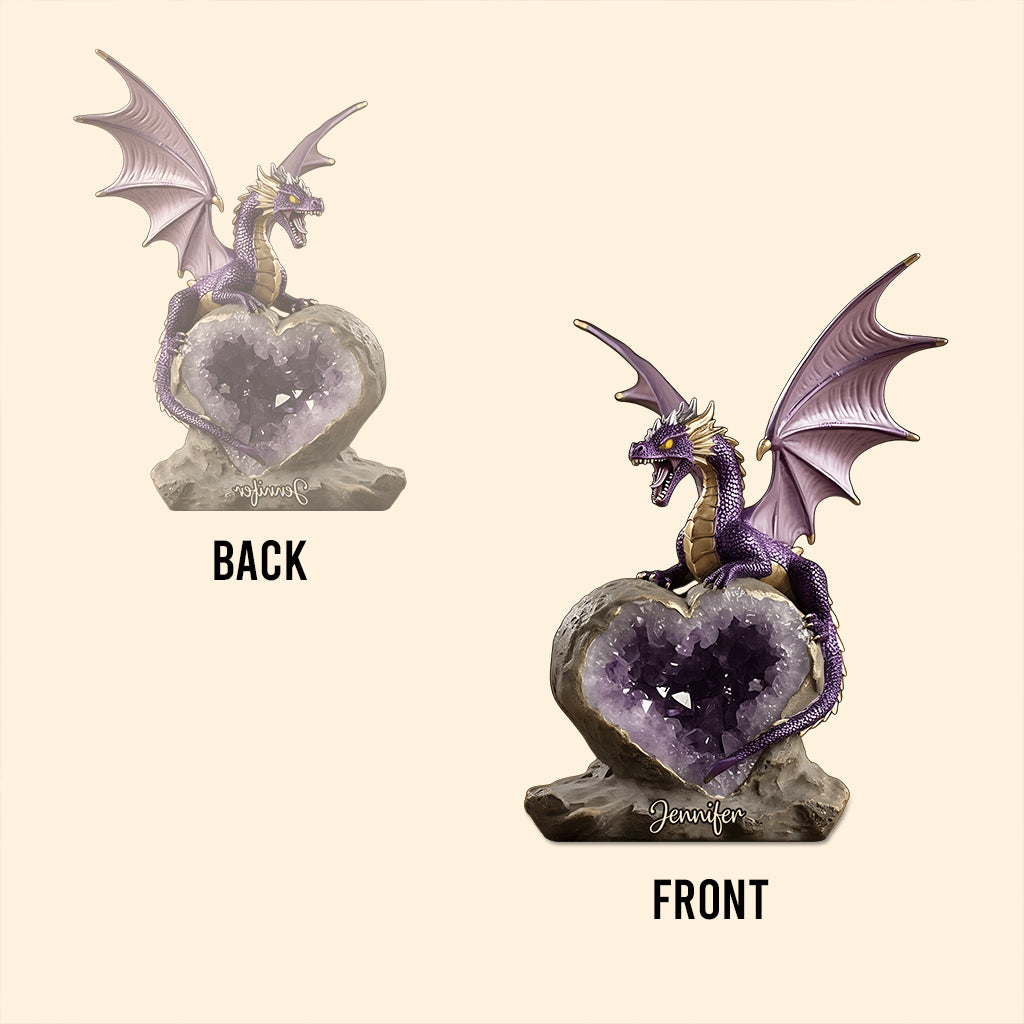 Amethyst Style Dragon - Personalized Dragon Custom Shaped Acrylic Plaque