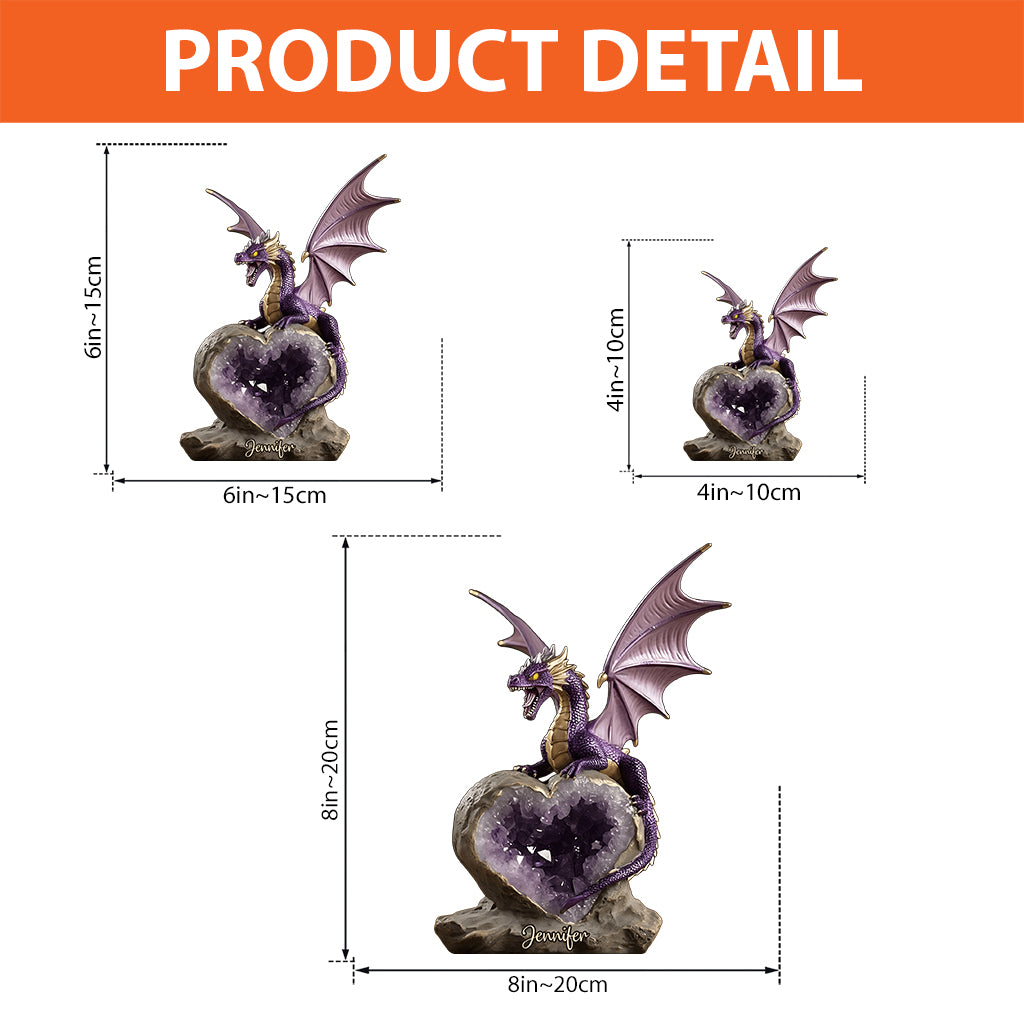 Amethyst Style Dragon - Personalized Dragon Custom Shaped Acrylic Plaque