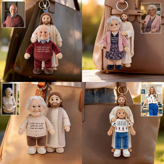 Photo Personnalisée - Porte-Clés Doux Mémorial Personnalisé