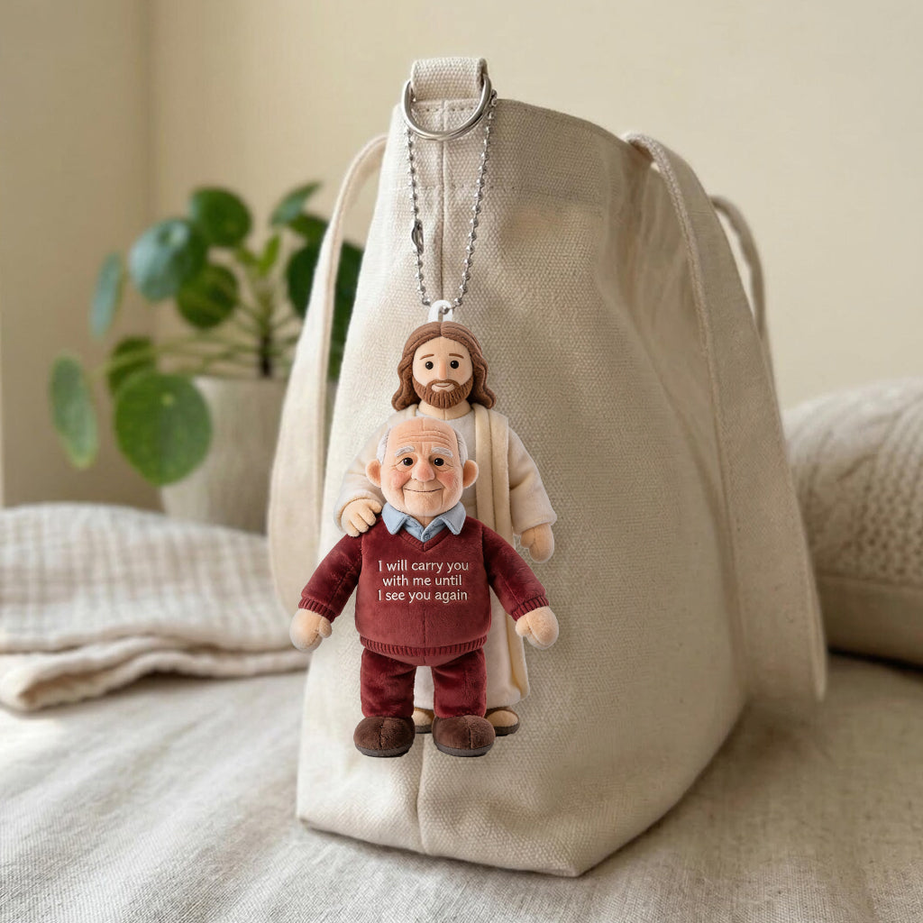 Individuelles Foto - Personalisierter Erinnerungs-Plüsch-Schlüsselanhänger
