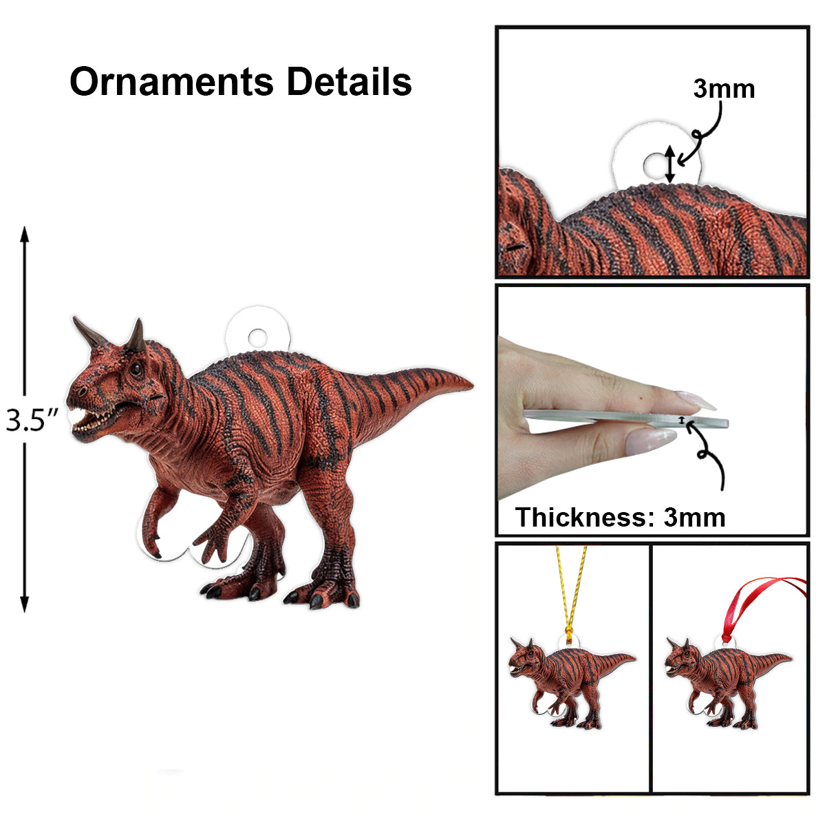 24 Dinosaurs Species Gift For Boys - Personalized Kid Folded Advent Calendar With Ornaments