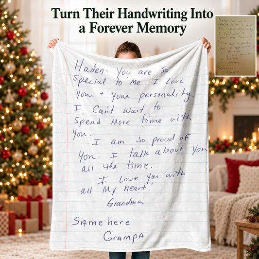 Letters From Heaven - Personalized Memorial Blanket